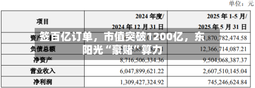 签百亿订单,市值突破1200亿,东阳光“豪赌”算力